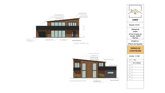 plan de façade
