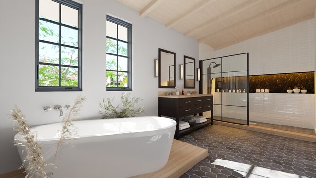 Bathroom - 3D render by Cedreo