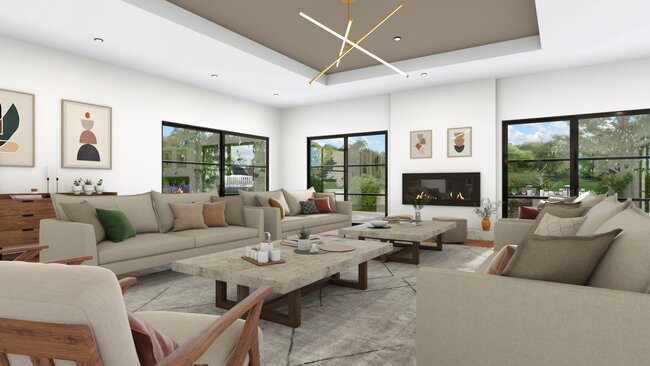 living room oversized accent pieces example